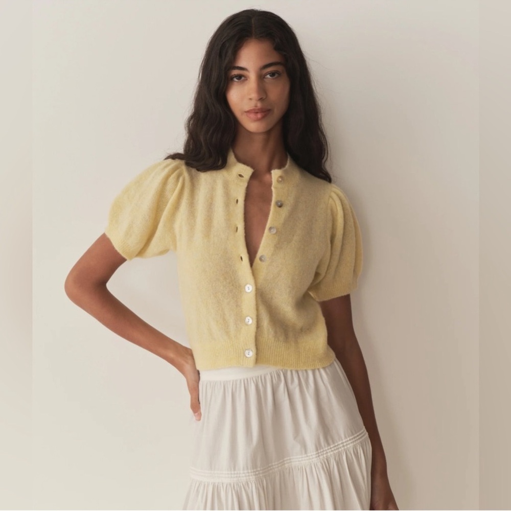 DOEN Anisa Cardigan in DANDELION NWT